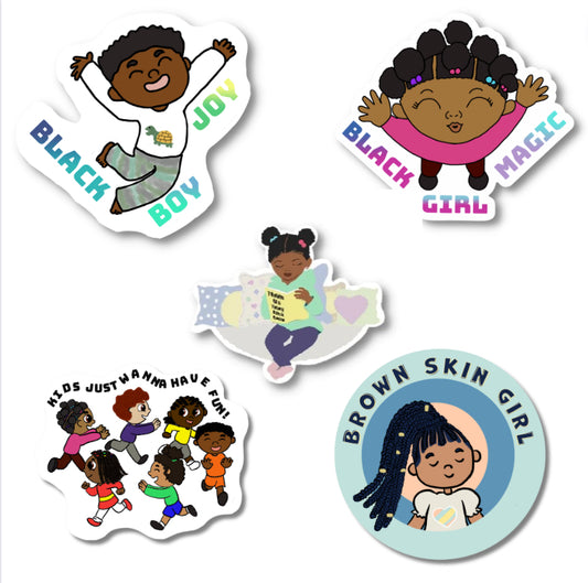 “Black Kid” Die Cut Sticker Pack