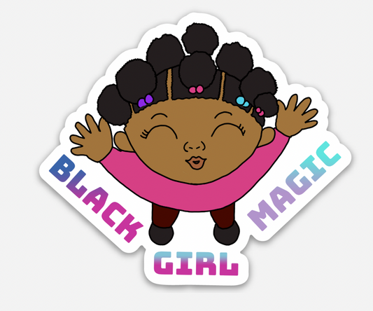 Black Girl Magic Die Cut Sticker