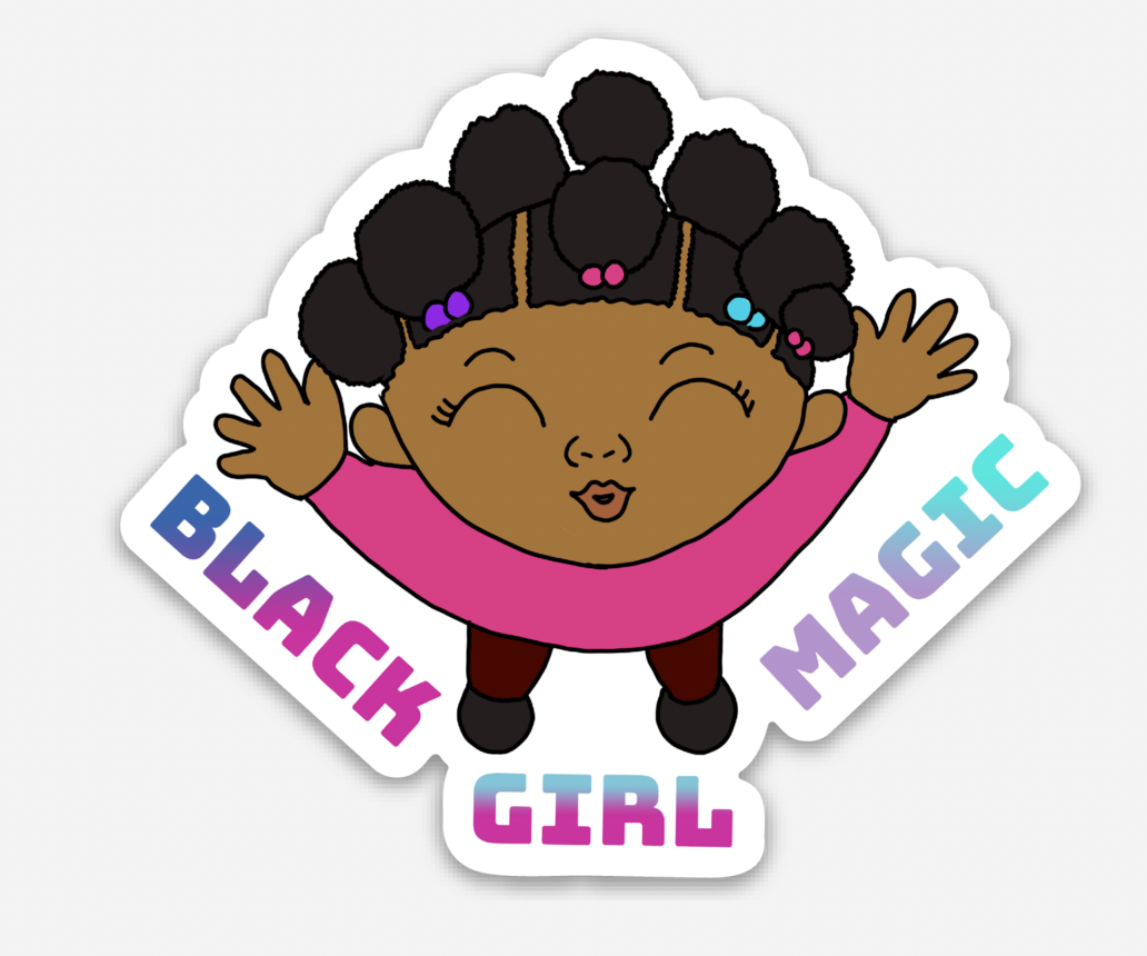 Black Girl Magic Die Cut Sticker