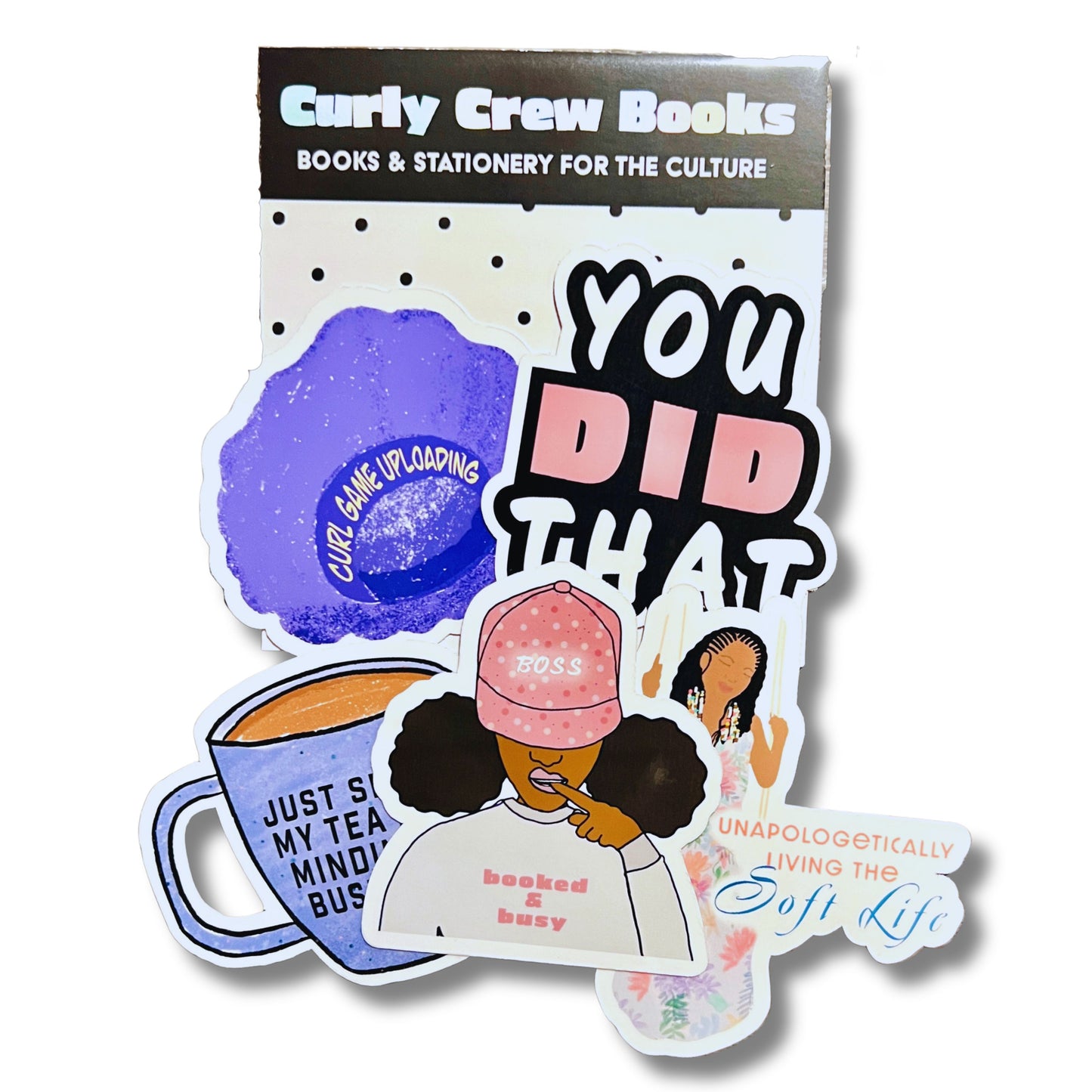 Black girl: 5 sticker pack