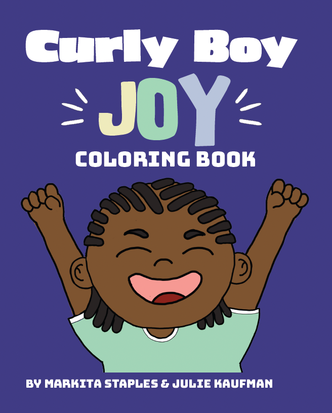 Curly Boy Joy: Coloring Book