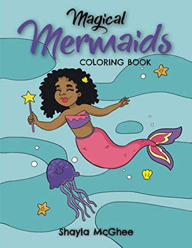 Magical Mermaids: Mermaid Coloring Book for Kids Ages 4-8