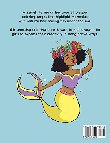 Magical Mermaids: Mermaid Coloring Book for Kids Ages 4-8