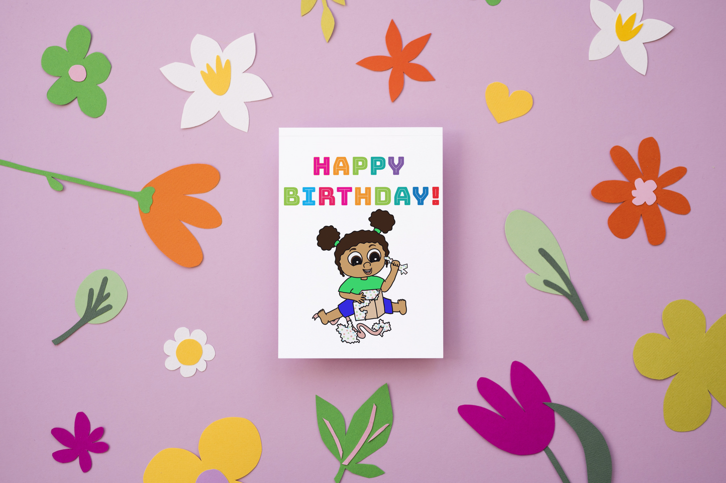 Curly Crew Greeting Card