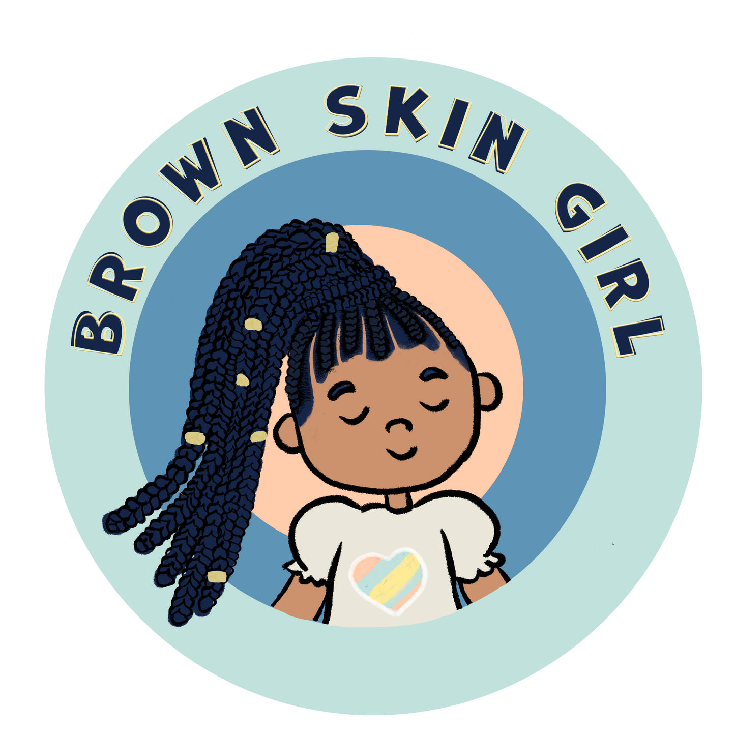 "Brown Skin Girl" Button
