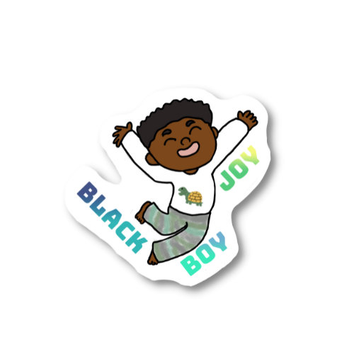 Black Boy Joy Die Cut Sticker